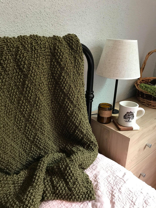 Diamond of Virgo Knit Blanket