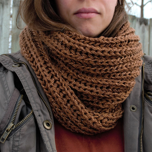 brioche knit scarf