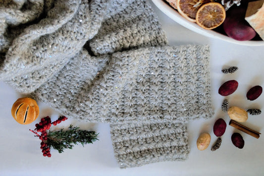 crochet star stitch scarf