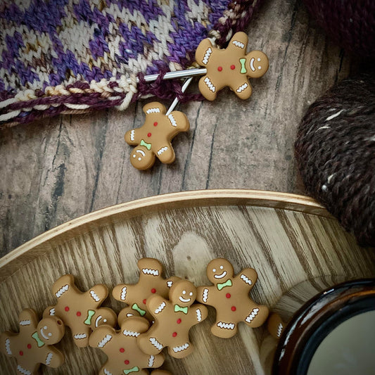 Gingerbread Needle Stoppers