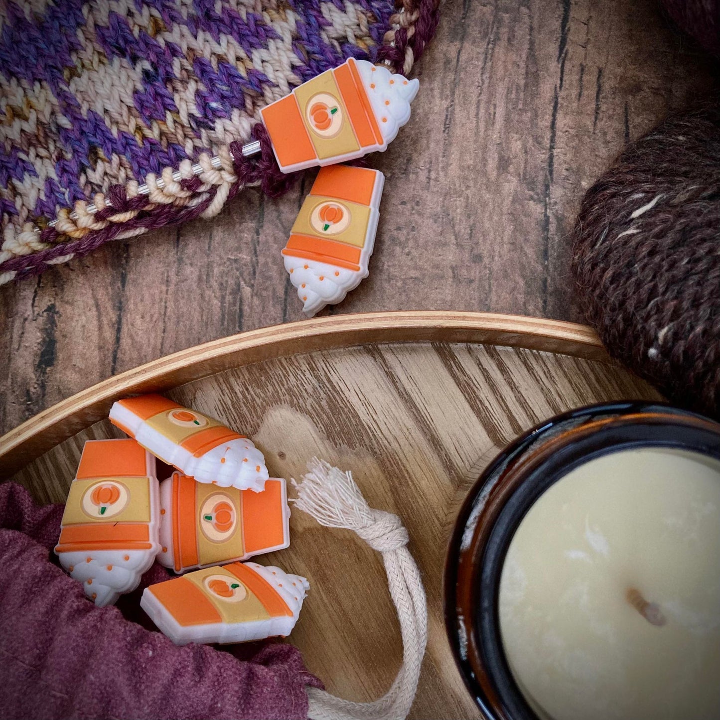 pumpkin spice needle stoppers