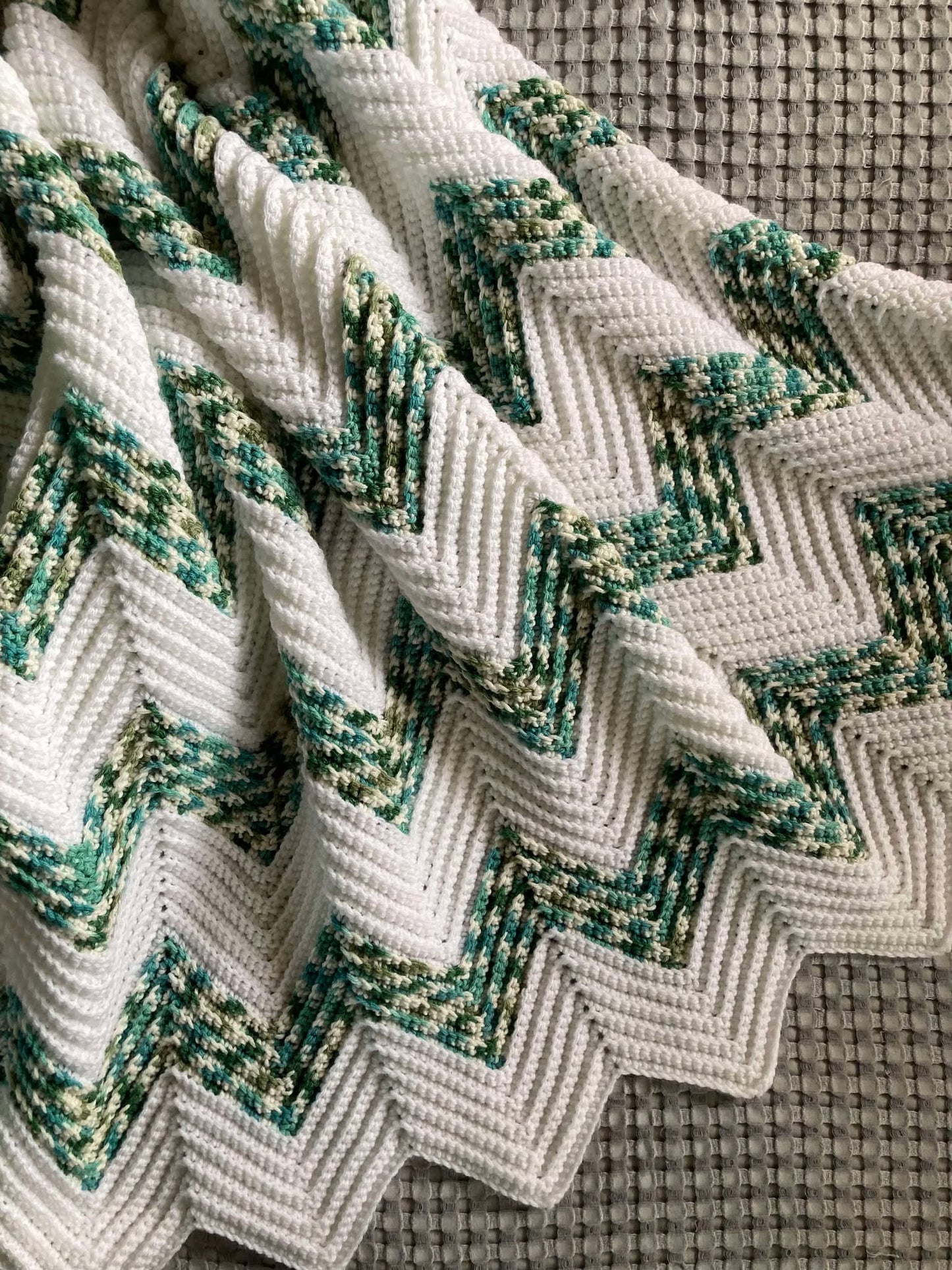 Crochet Chevron Blanket - The Julia Throw
