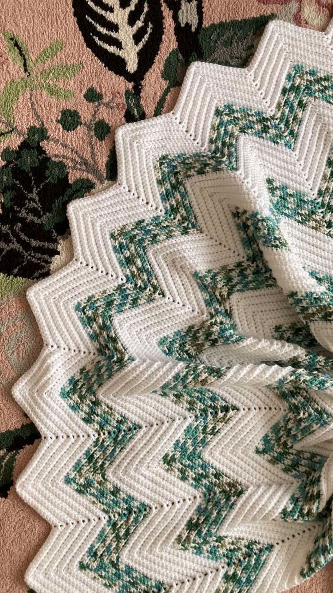 Crochet Chevron Blanket - The Julia Throw