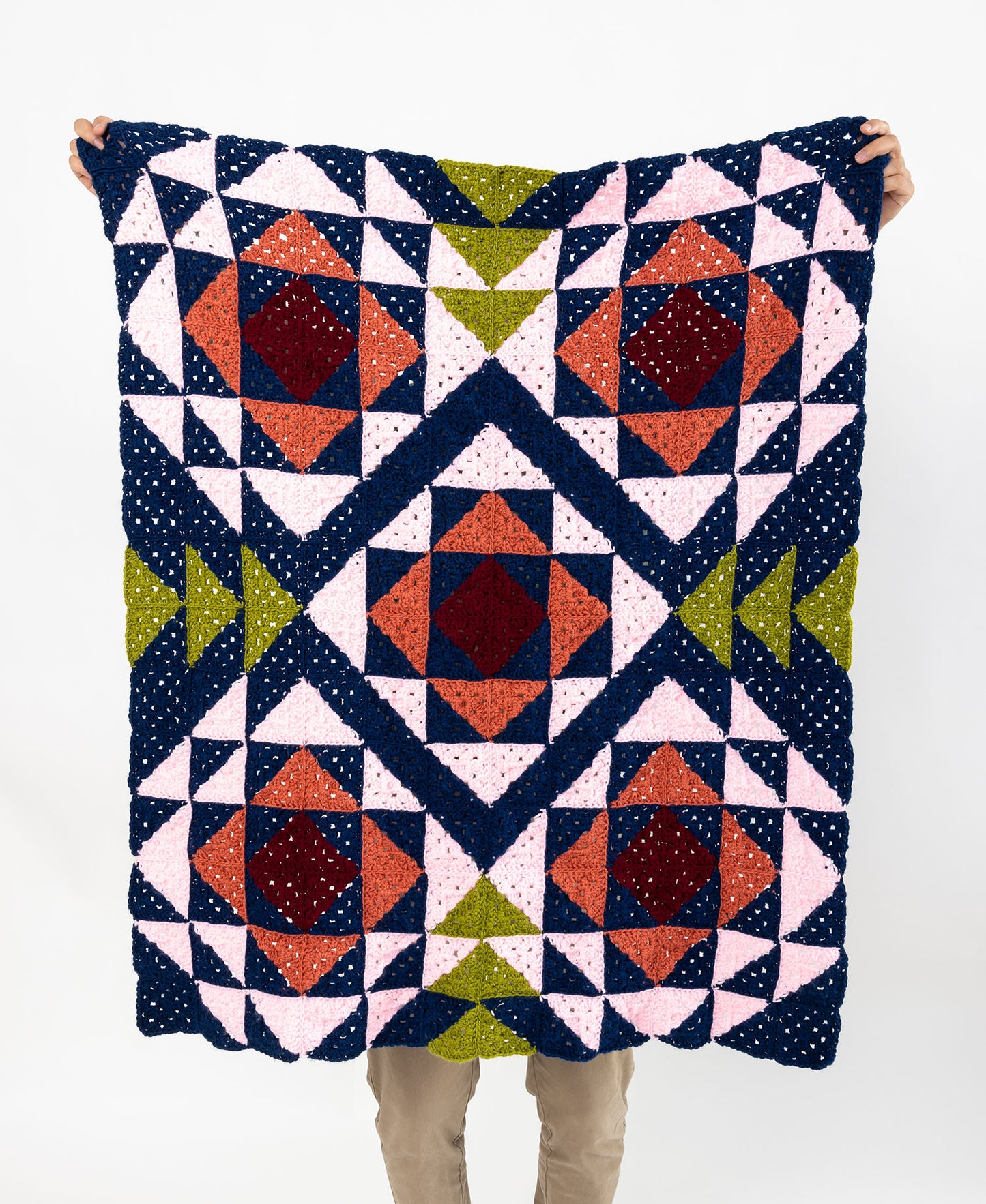 Crochet Cranberry Blossom Blanket