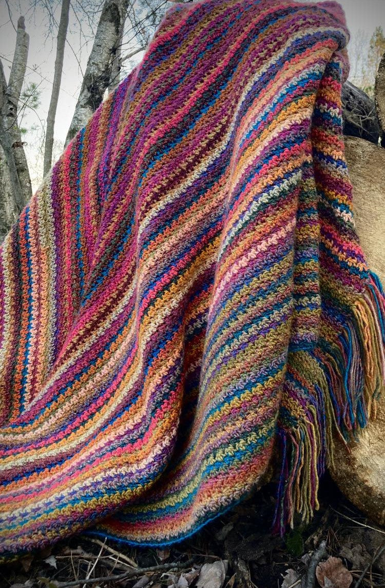 houndstooth crochet stitch blanket
