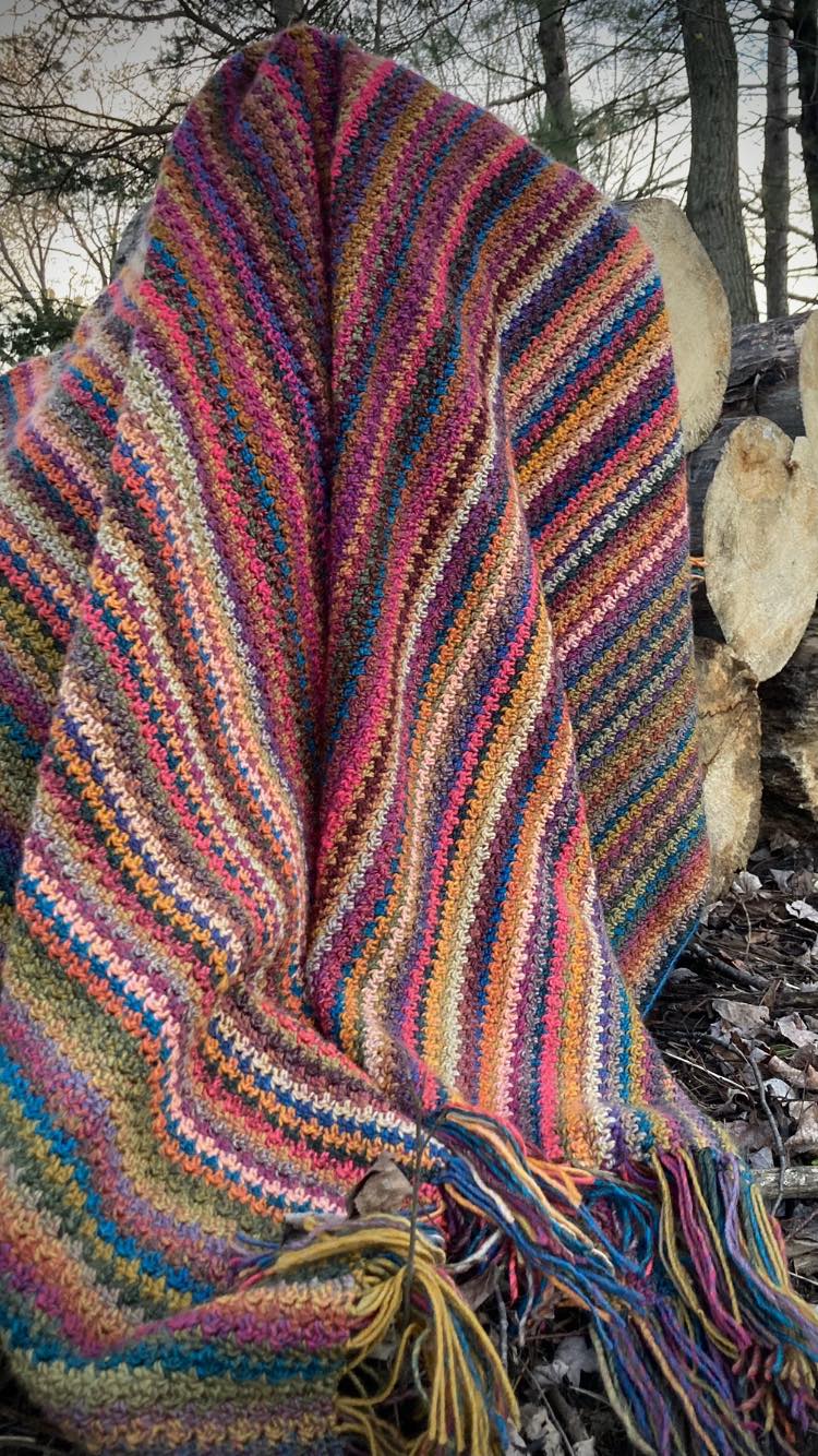 houndstooth crochet stitch blanket