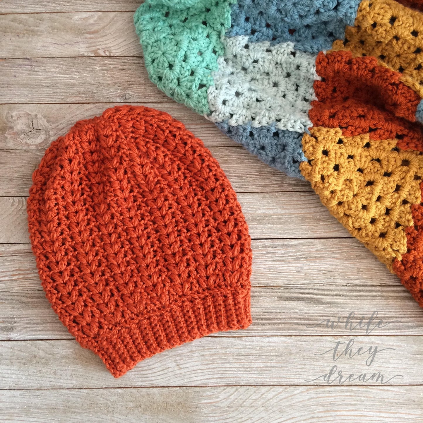 crochet puff stitch hat