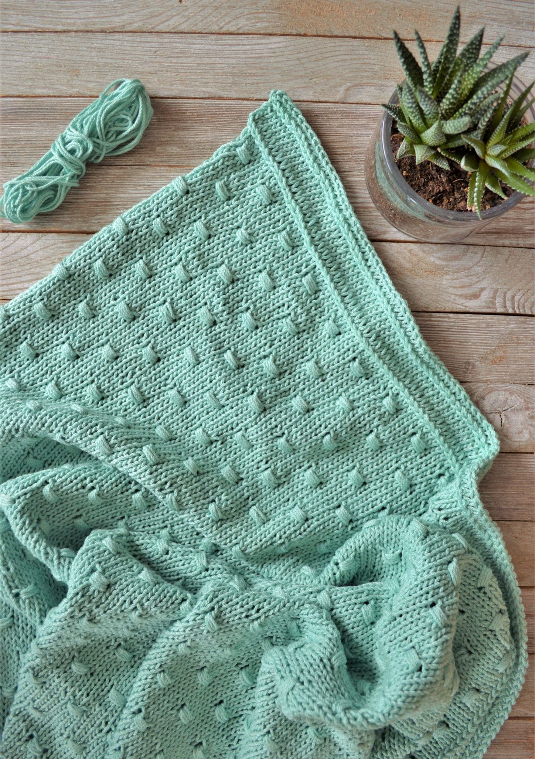 Knitting Pattern Knitted Baby Blankets For Sale Patons Cabled