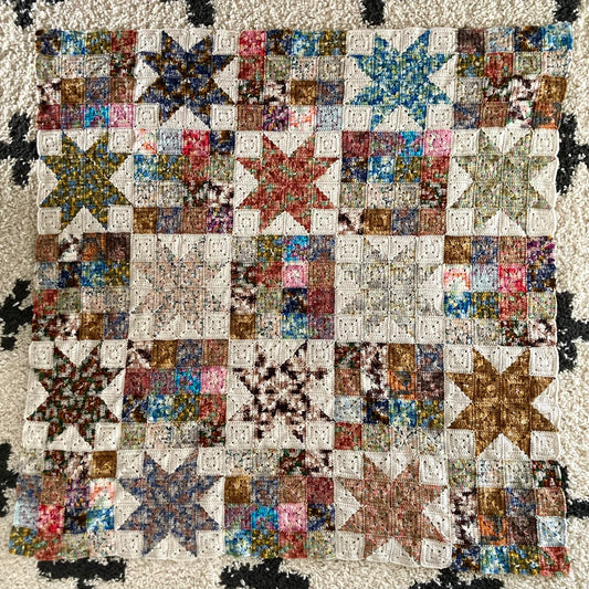 Crochet quilt stars 