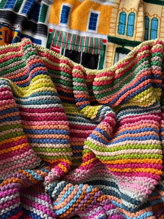 Coloring Book Blanket - A Garter Stitch Knitting Pattern