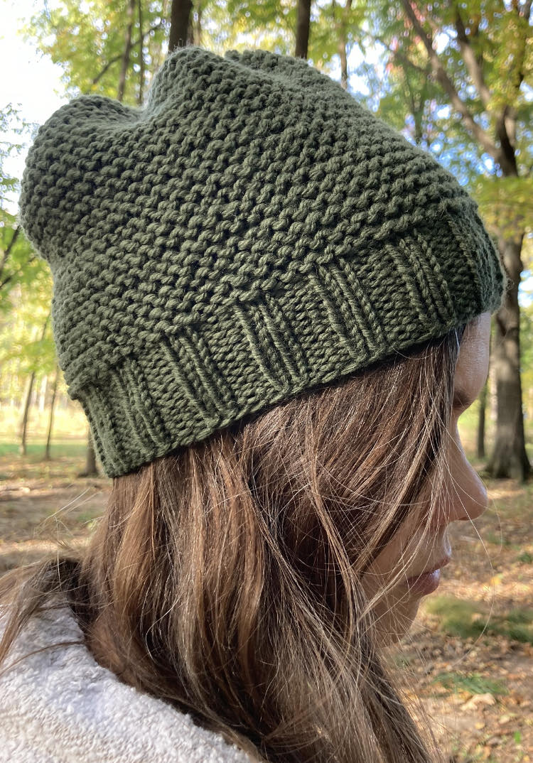 garter stitch knit hat