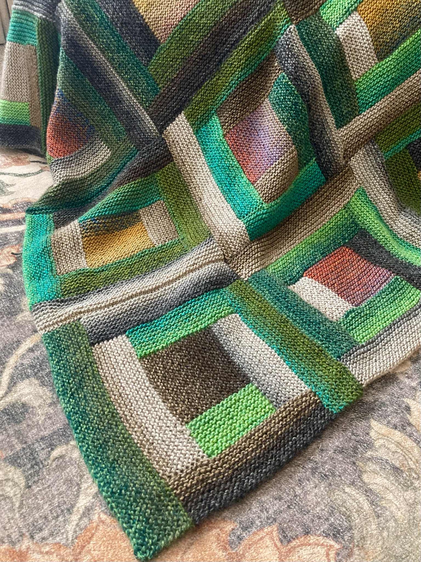 Meet Me at the Cabin - Log Cabin Knitting Pattern