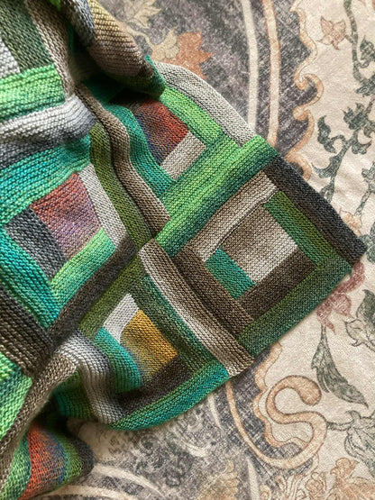 Meet Me at the Cabin - Log Cabin Knitting Pattern