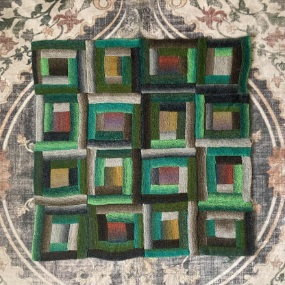 Meet Me at the Cabin - Log Cabin Knitting Pattern