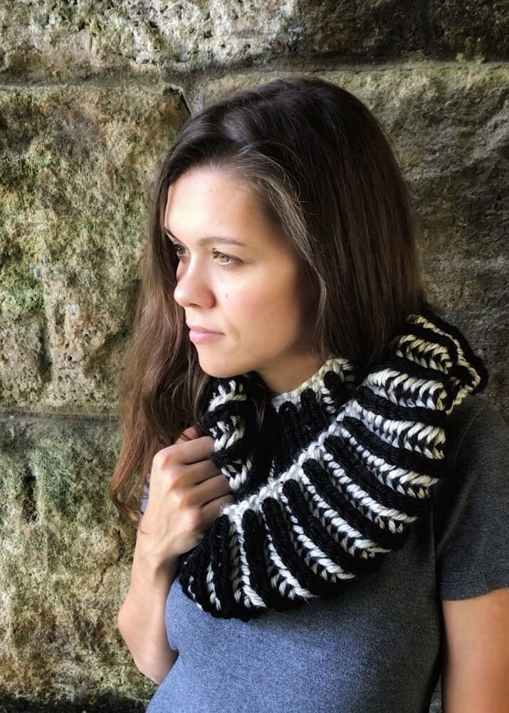 bricohe knit super bulky cowl