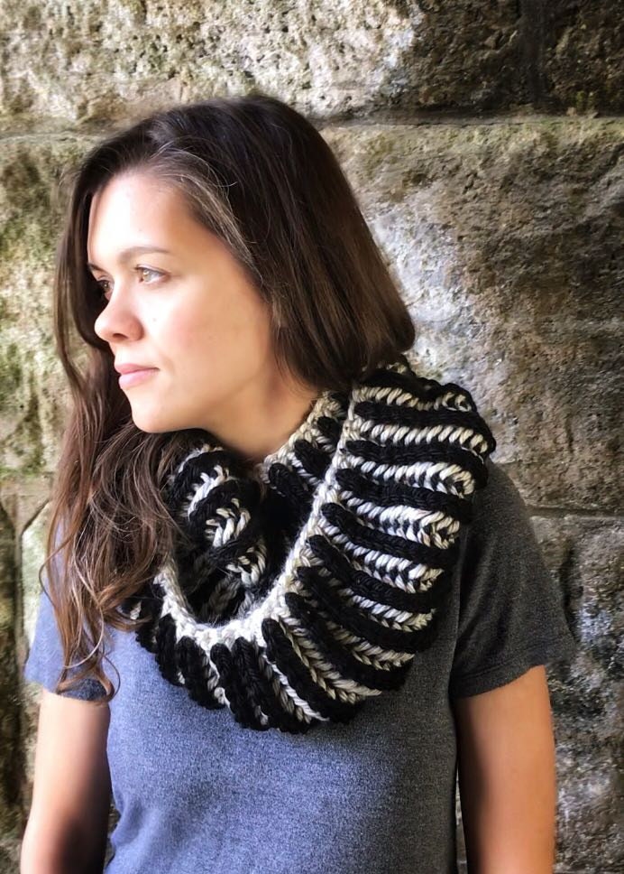 bricohe knit super bulky cowl