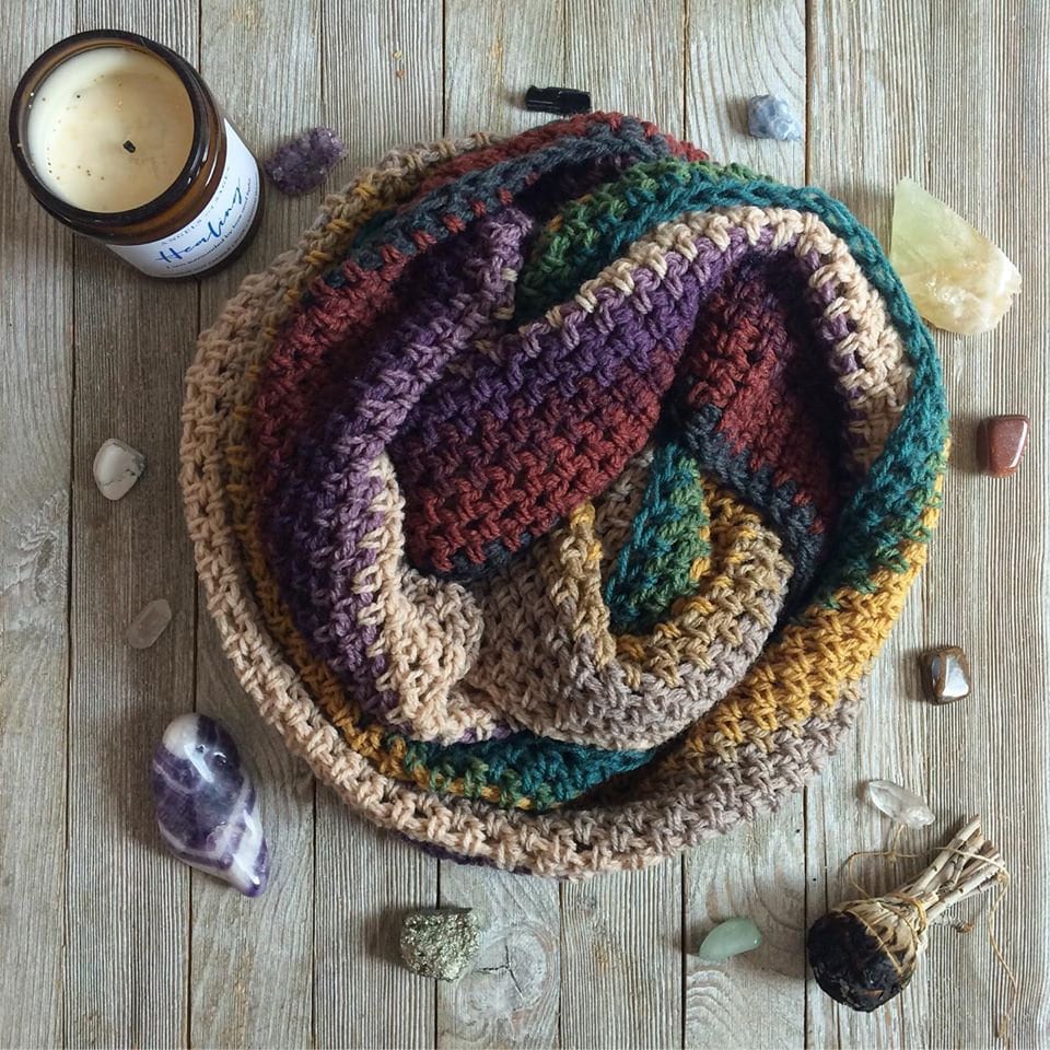 Sugar Shack Infinity Scarf Pattern