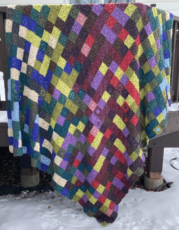 Quilted Crochet Temperature Blanket Pattern